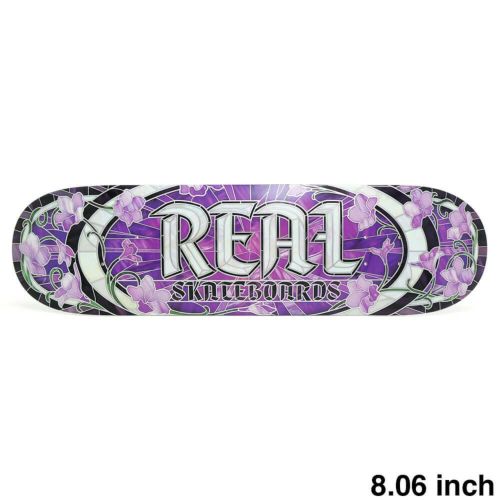 REAL DECK リアル デッキ TEAM CATHEDRAL OVAL PURPLE 8.06 TRUE FIT スケートボード スケボー 1