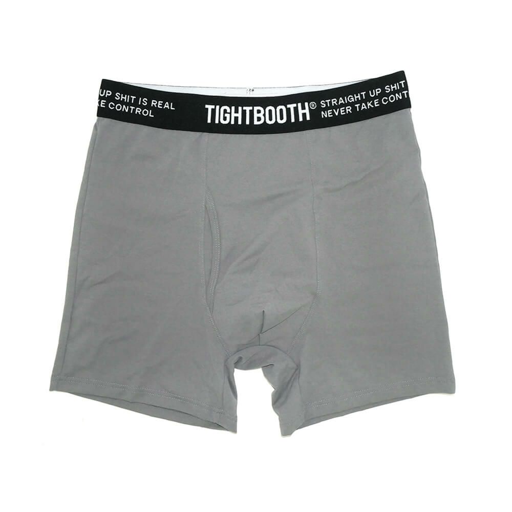 TIGHTBOOTH（TBPR）UNDERWEAR タイトブース アンダーウェア DRY BOXER BRIEF PACK（2 PACK）BLACK/GREY スケートボード スケボー　3