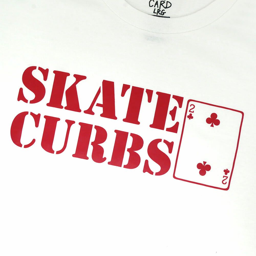 LOWCARD LONG SLEEVE ローカード ロングスリーブTシャツ SKATE CURBS WHITE スケートボード スケボー 1