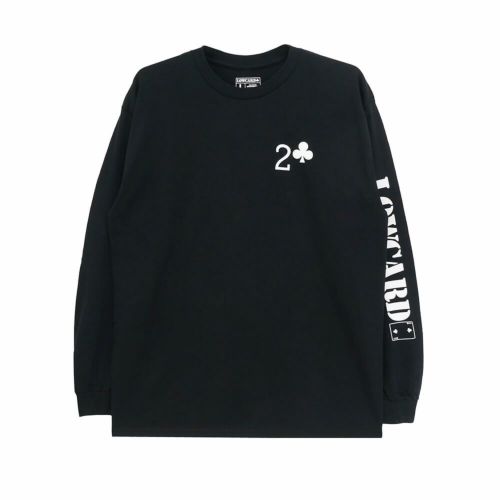 LOWCARD LONG SLEEVE ローカード ロングスリーブTシャツ WORK BLACK スケートボード スケボー 