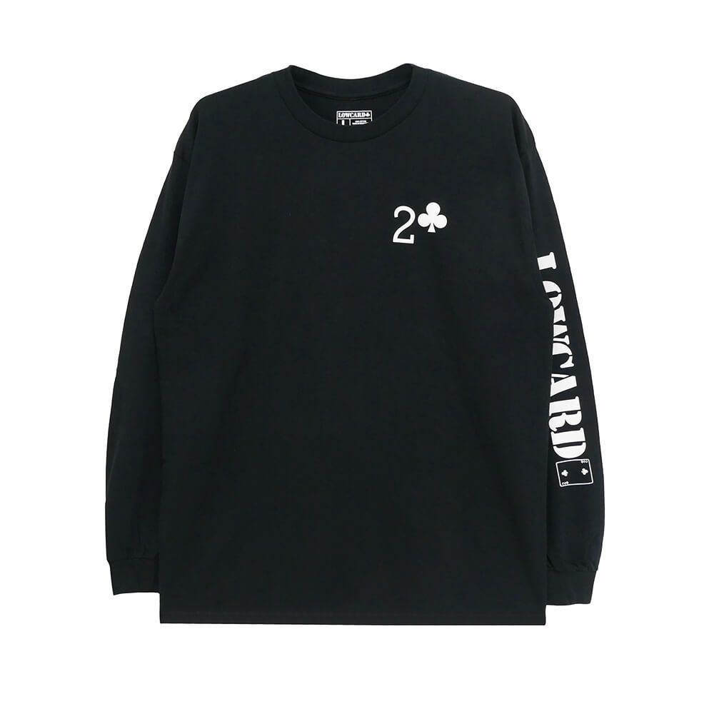 LOWCARD LONG SLEEVE ローカード ロングスリーブTシャツ WORK BLACK スケートボード スケボー 