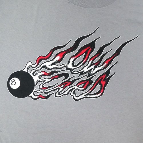 LOWCARD T-SHIRT ローカード Tシャツ 8 BALL LIGHT GREY スケートボード スケボー 1