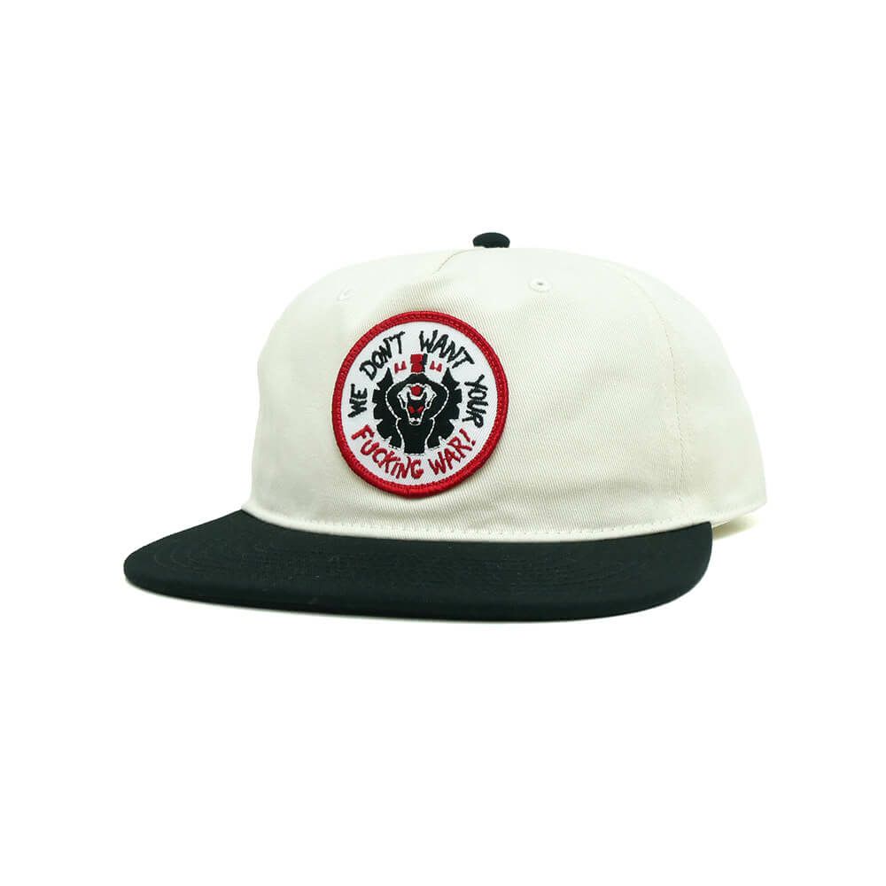  LOVESICK CAP ラブシック キャップ WE DON'T WANT YOUR FUCKING WAR BLACK/SAND スケートボード スケボー 