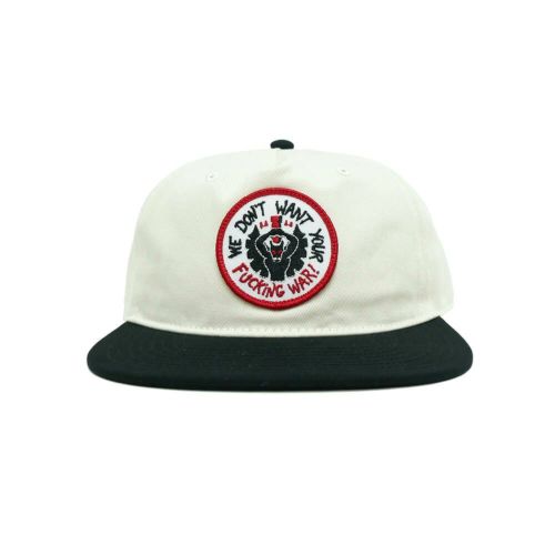  LOVESICK CAP ラブシック キャップ WE DON'T WANT YOUR FUCKING WAR BLACK/SAND スケートボード スケボー 1