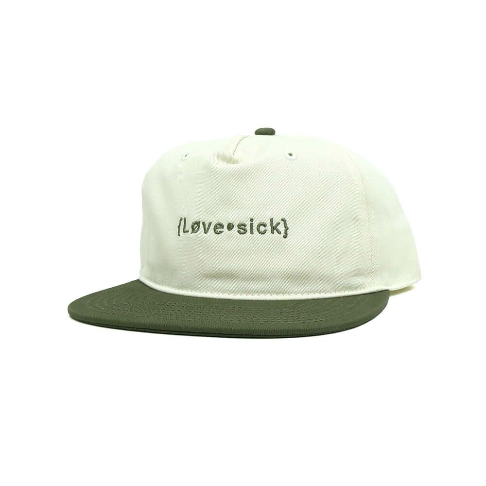 LOVESICK CAP ラブシック キャップ LOGO OLIVE/SAND スケートボード スケボー 