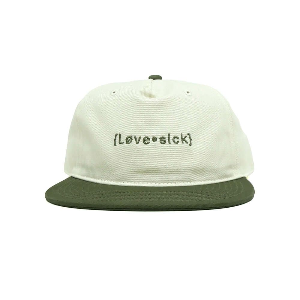 LOVESICK CAP ラブシック キャップ LOGO OLIVE/SAND スケートボード スケボー 1