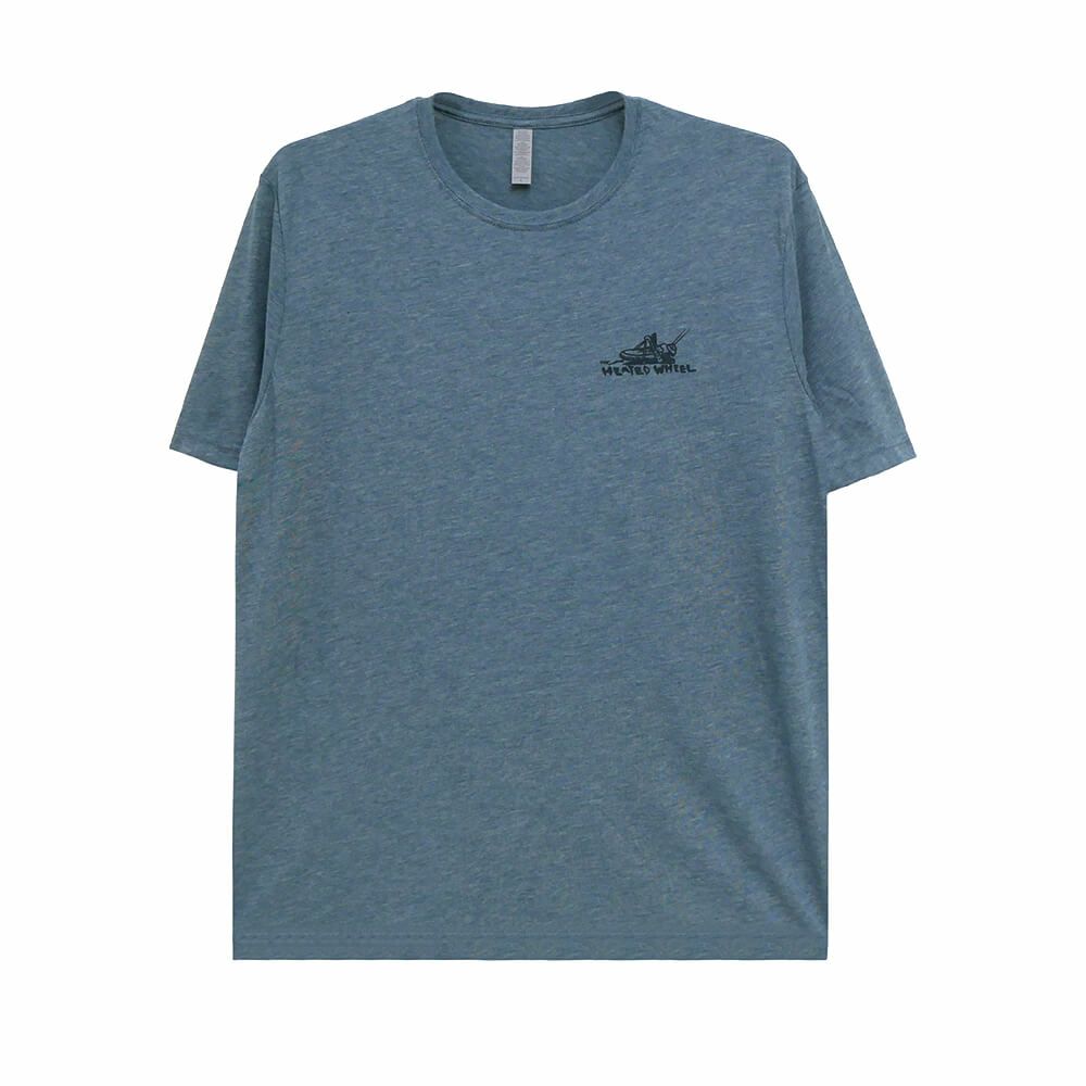 HEATED WHEEL T-SHIRT ヒーテッドウィール Tシャツ GRASSHOPPER INDIGO スケートボード スケボー 