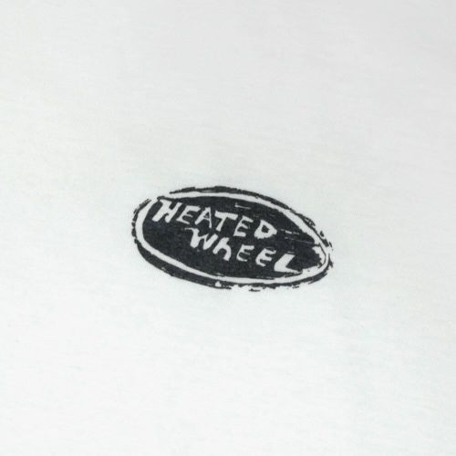 HEATED WHEEL T-SHIRT ヒーテッドウィール Tシャツ OVAL WHITE スケートボード スケボー 1