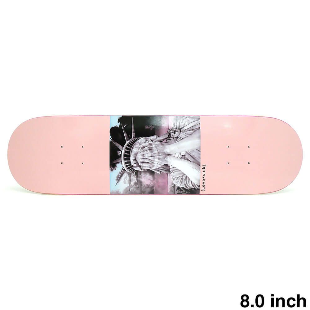LOVESICK DECK ラブシック デッキ TEAM LIBERTY? PINK 8.0 スケートボード スケボー 1