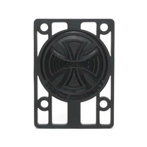 INDEPENDENT RISER PAD インディペンデント スペースパッド ライザーパッド 2枚入り RISERS・CROSS 黒 1/8インチ スケートボード スケボー　1