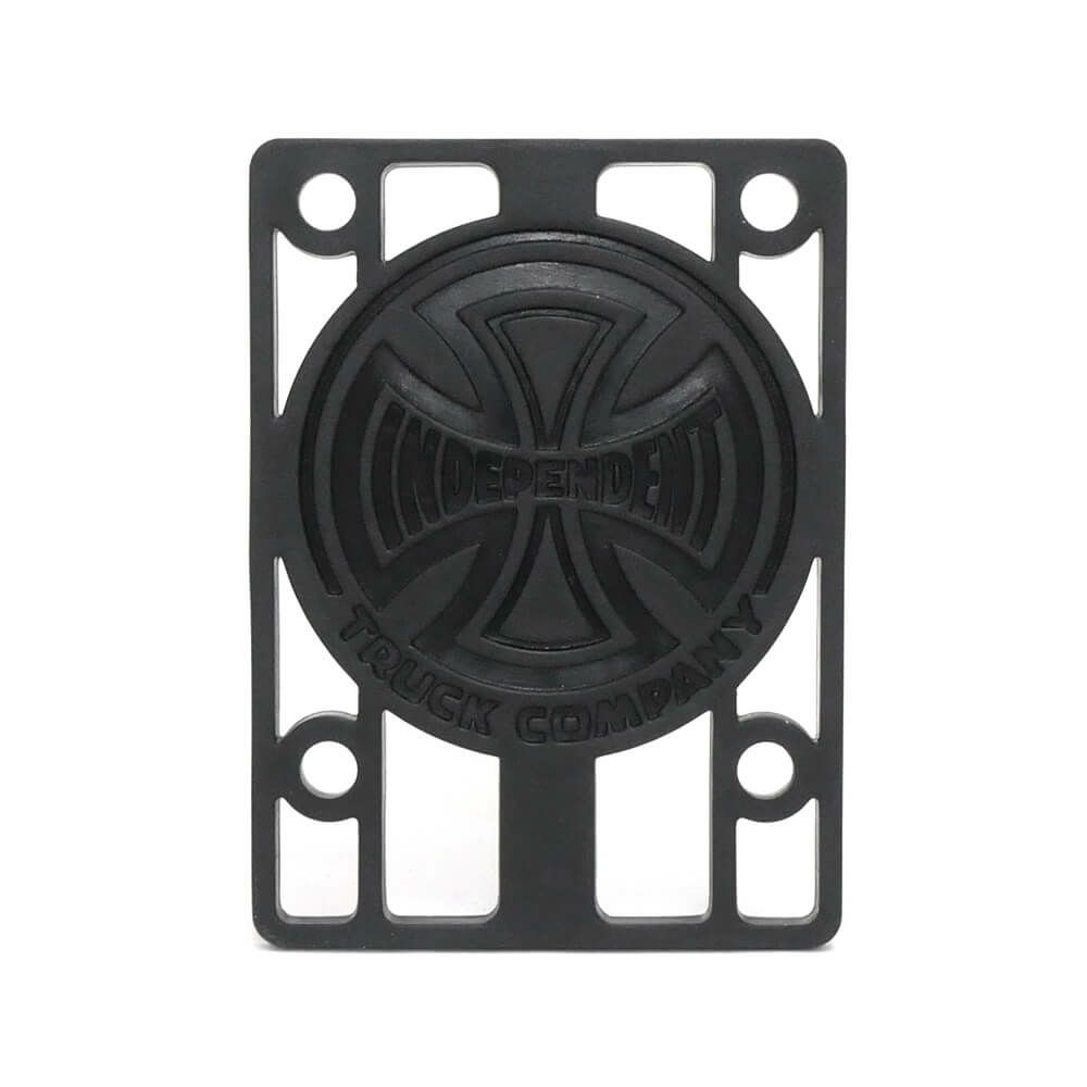 INDEPENDENT RISER PAD インディペンデント スペースパッド ライザーパッド 2枚入り RISERS・CROSS 黒 1/8インチ スケートボード スケボー　1