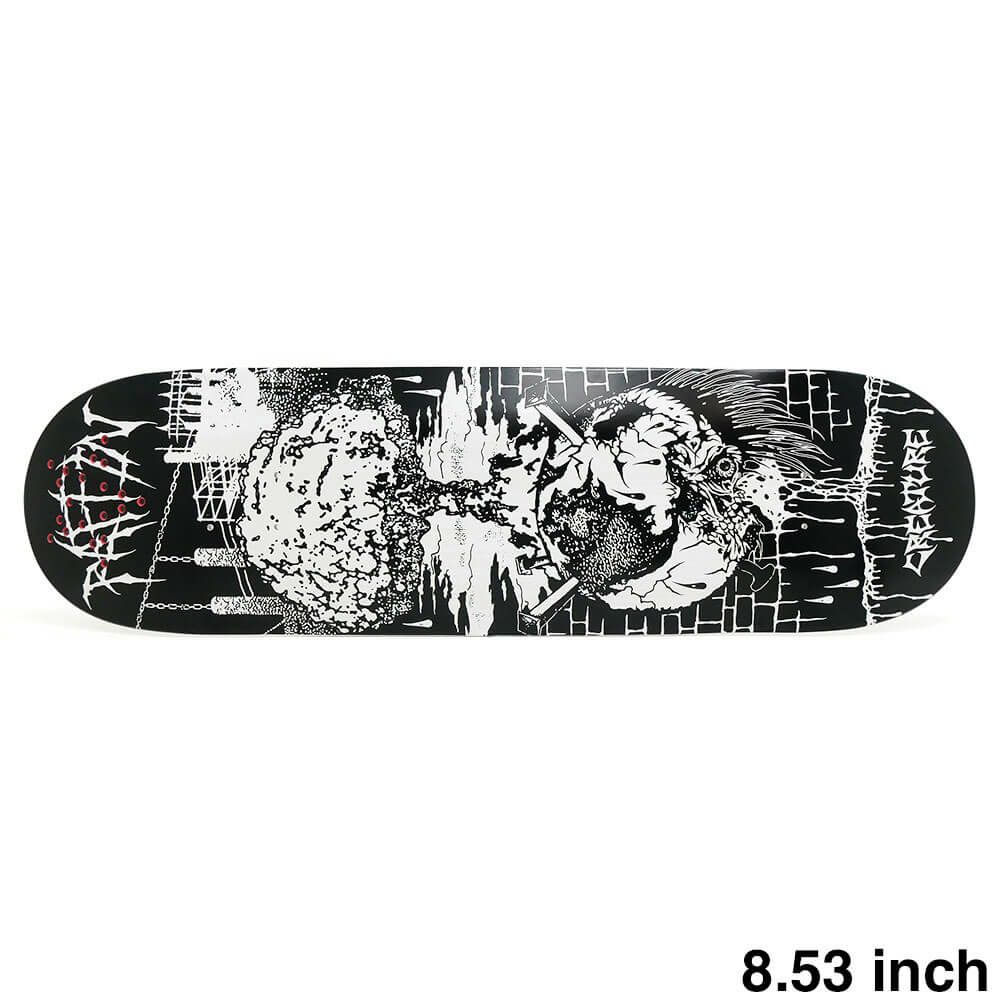CREATURE DECK クリーチャー デッキ PETER RAFFIN BLK MTL 8.53 UV INK スケートボード スケボー 1