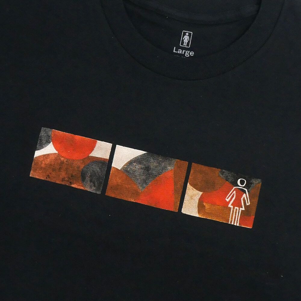 GIRL LONG SLEEVE ガール ロングスリーブTシャツ WONDER BLACK スケートボード スケボー 1