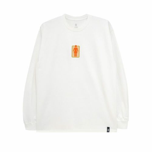 GIRL LONG SLEEVE ガール ロングスリーブTシャツ OG NATURALS WHITE スケートボード スケボー 