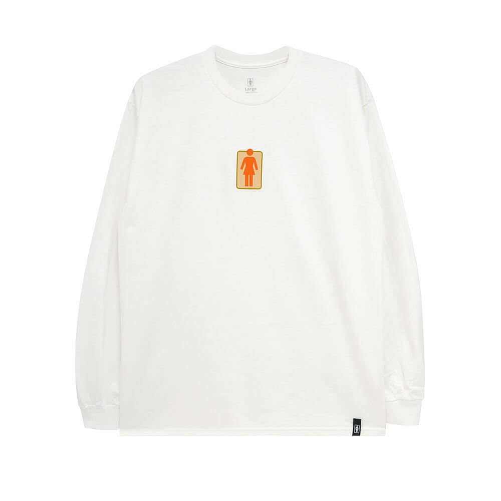 GIRL LONG SLEEVE ガール ロングスリーブTシャツ OG NATURALS WHITE スケートボード スケボー 