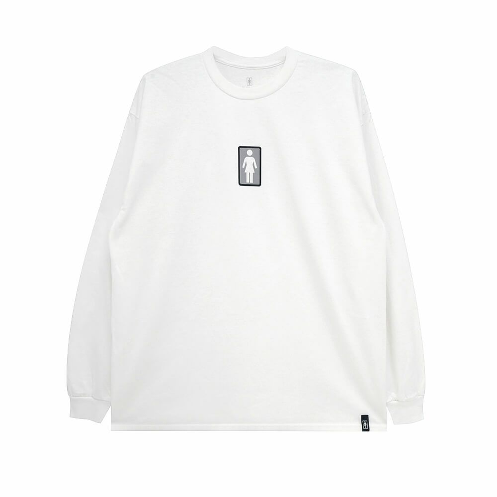 GIRL LONG SLEEVE ガール ロングスリーブTシャツ CLASSIC OG WHITE スケートボード スケボー 