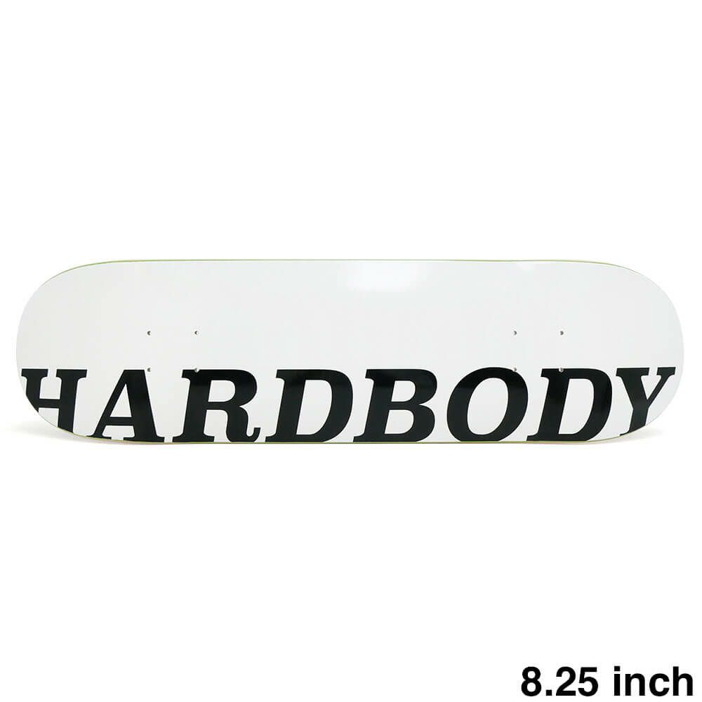 HARDBODY DECK ハードボディ デッキ TEAM CLASSIC LOGO WHITE/BLACK 8.25 SHORT スケートボード スケボー 1