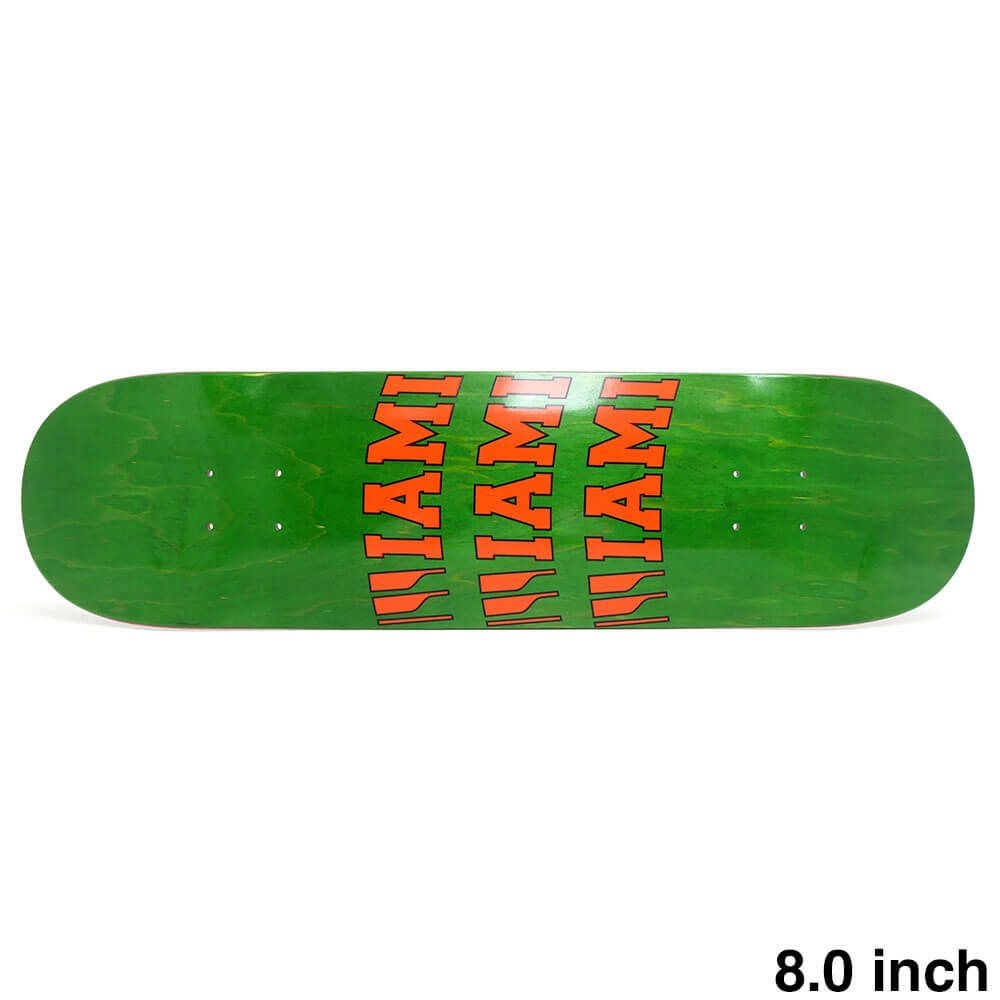 EDGLRD DECK エッジロード デッキ TEAM MIAMI GREEN 8.0 スケートボード スケボー 1