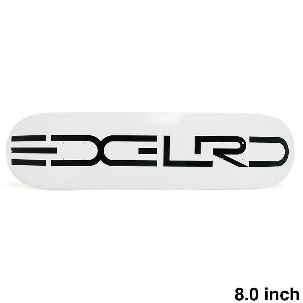 EDGLRD DECK エッジロード デッキ TEAM TECH SCRIPT WHITE/BLACK 8.0 スケートボード スケボー 1