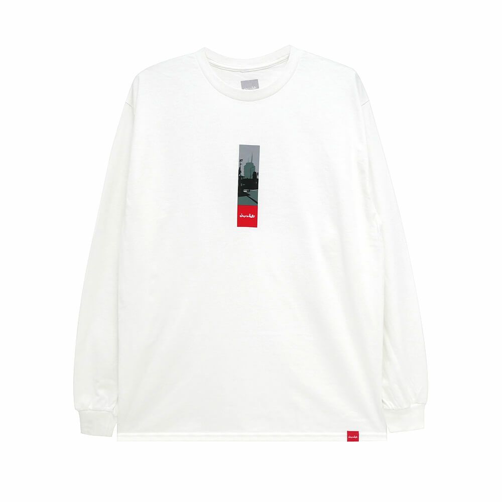 CHOCOLATE LONG SLEEVE チョコレート ロングスリーブTシャツ RETURN CITY WHITE スケートボード スケボー 