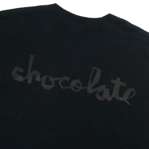 CHOCOLATE T-SHIRT チョコレート Tシャツ TONE BLACK スケートボード スケボー 3