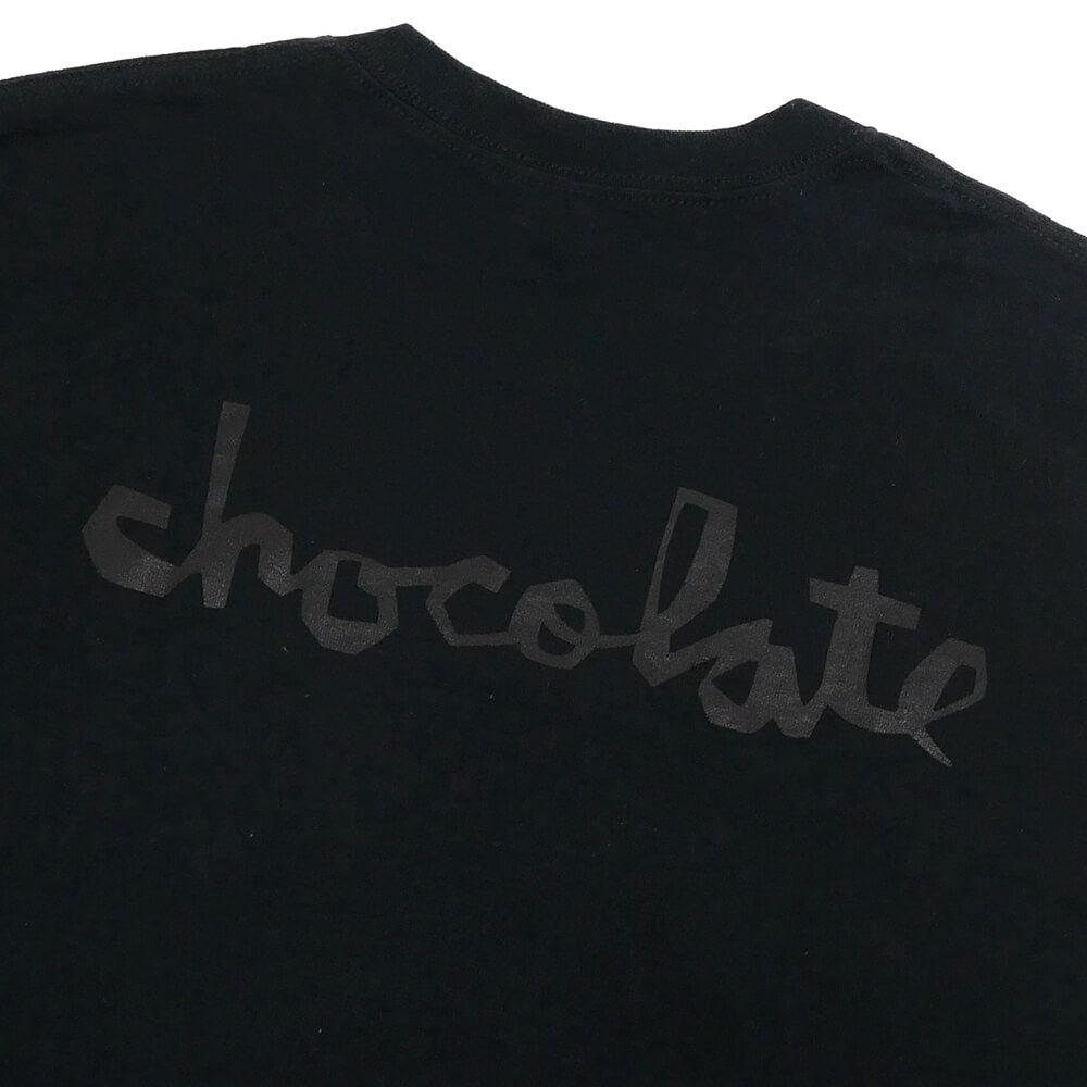 CHOCOLATE T-SHIRT チョコレート Tシャツ TONE BLACK スケートボード スケボー 3