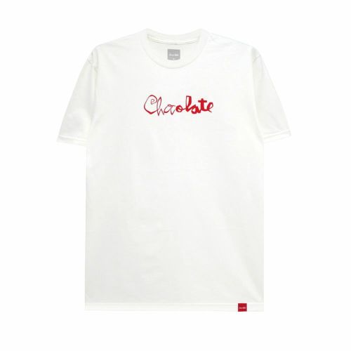 CHOCOLATE T-SHIRT チョコレート Tシャツ SKRUNK WHITE スケートボード スケボー 