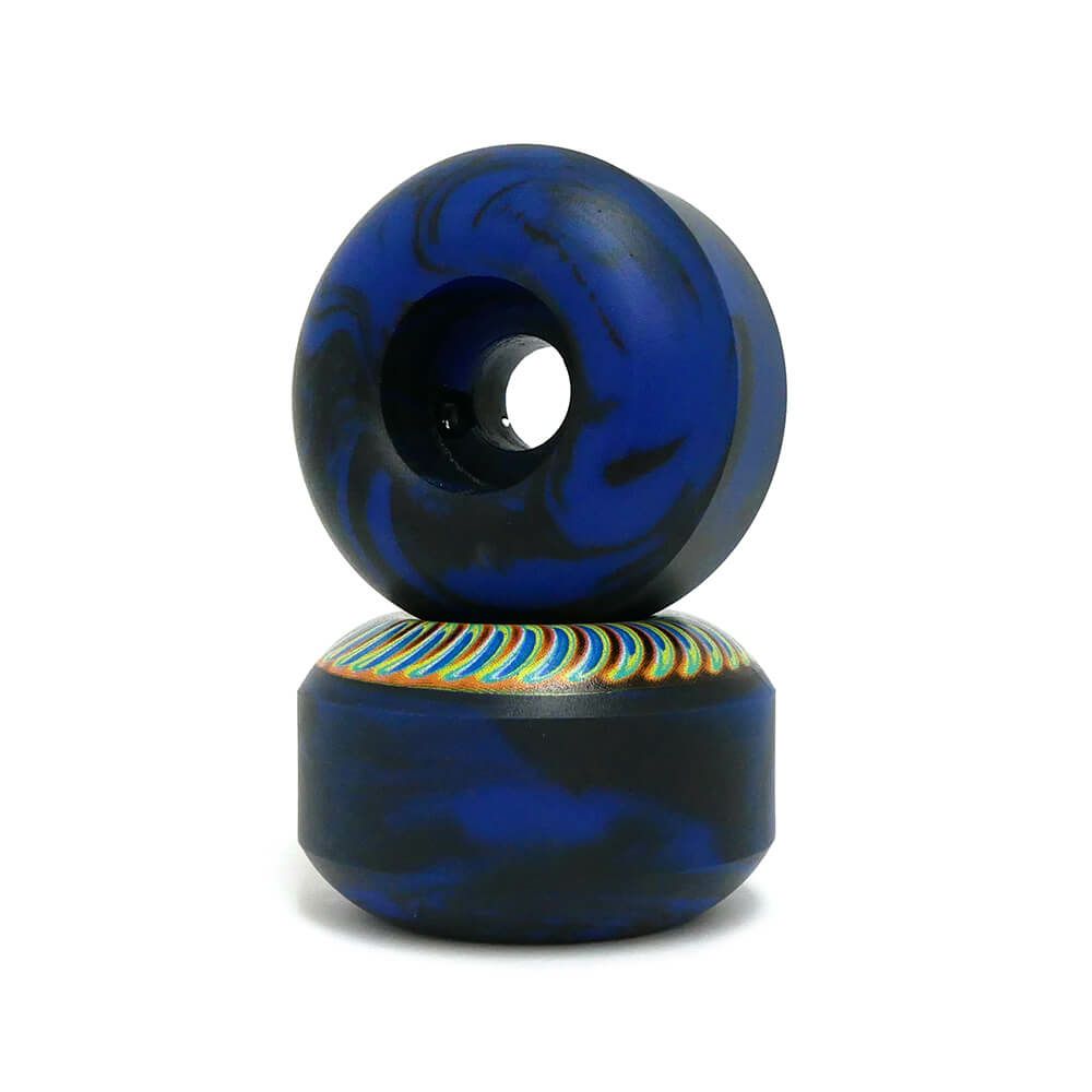 SPITFIRE WHEEL スピットファイヤー ウィール FORMULA FOUR (F4) CLASSIC 99D RADIOACTIVE SWIRL 黒/青 53mm スケートボード スケボー 2