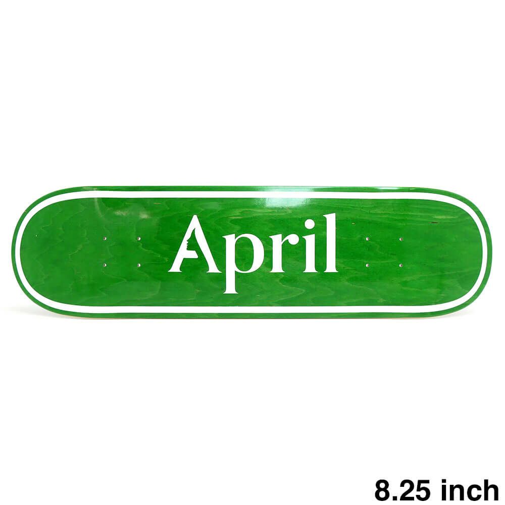 APRIL DECK エイプリル デッキ TEAM OG LOGO GREEN INVERT 8.25 スケートボード スケボー 1