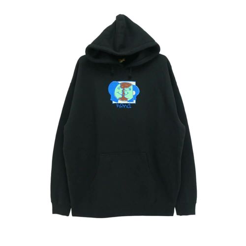 KROOKED HOOD クルキッド パーカー MOONSMILEY BLACK スケートボード スケボー 