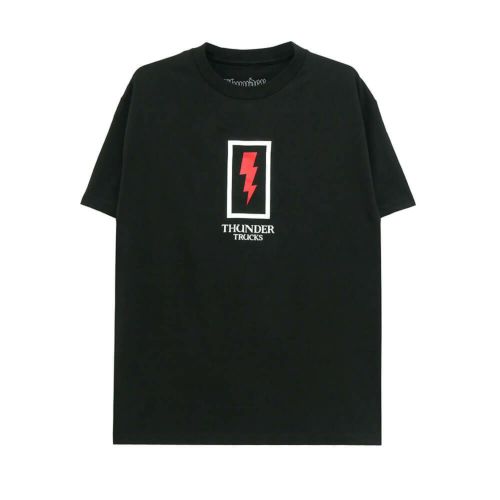 THUNDER T-SHIRT サンダー Tシャツ BOXED BOLT BLACK スケートボード スケボー 
