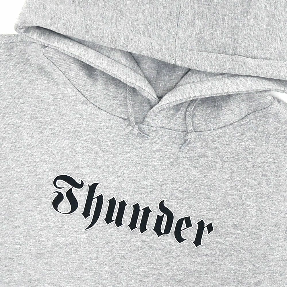 THUNDER HOOD サンダー パーカー SCRIPT GREY スケートボード スケボー 1