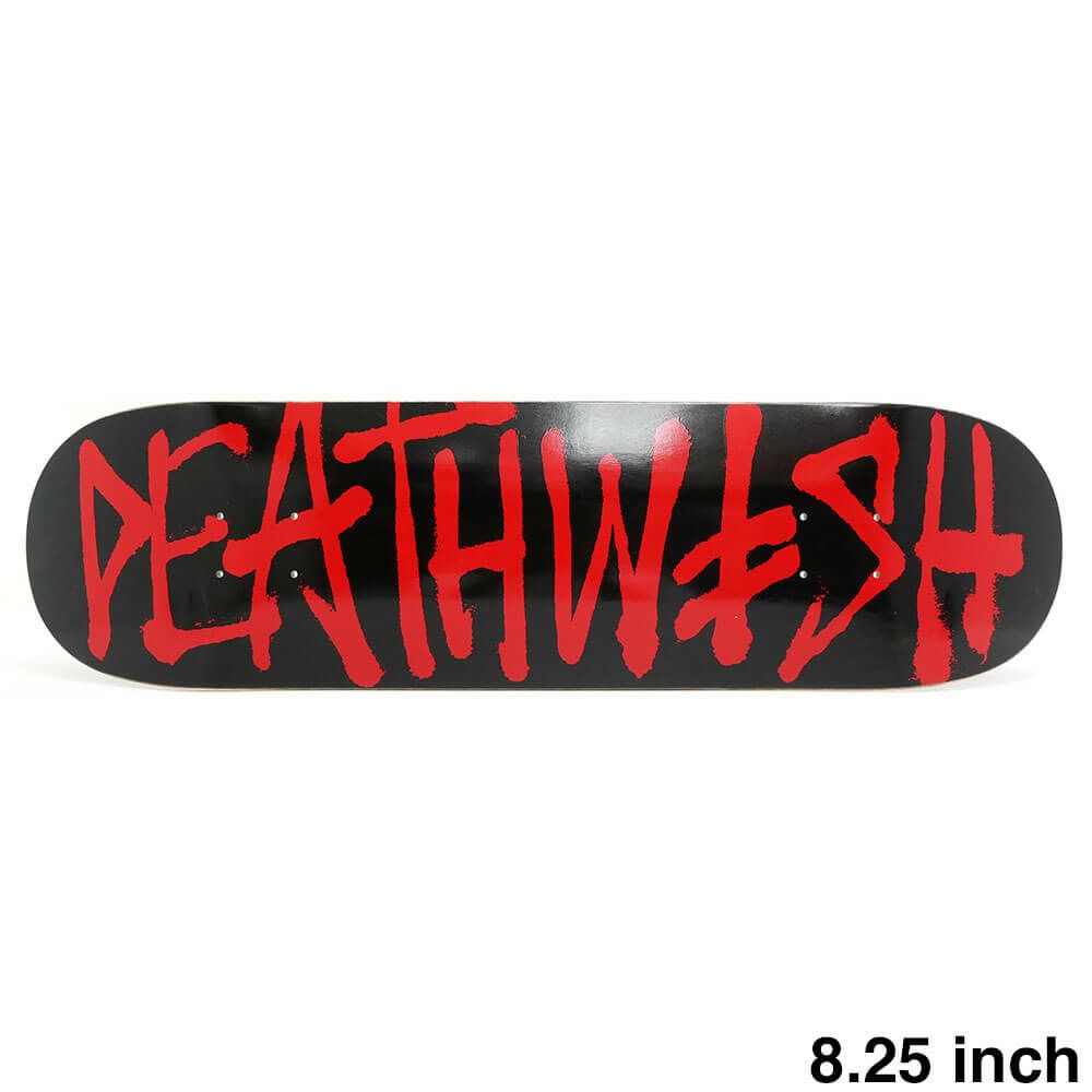 DEATHWISH DECK デスウィッシュ デッキ TEAM DEATHSPRAY BLACK/RED 8.25 スケートボード スケボー 1