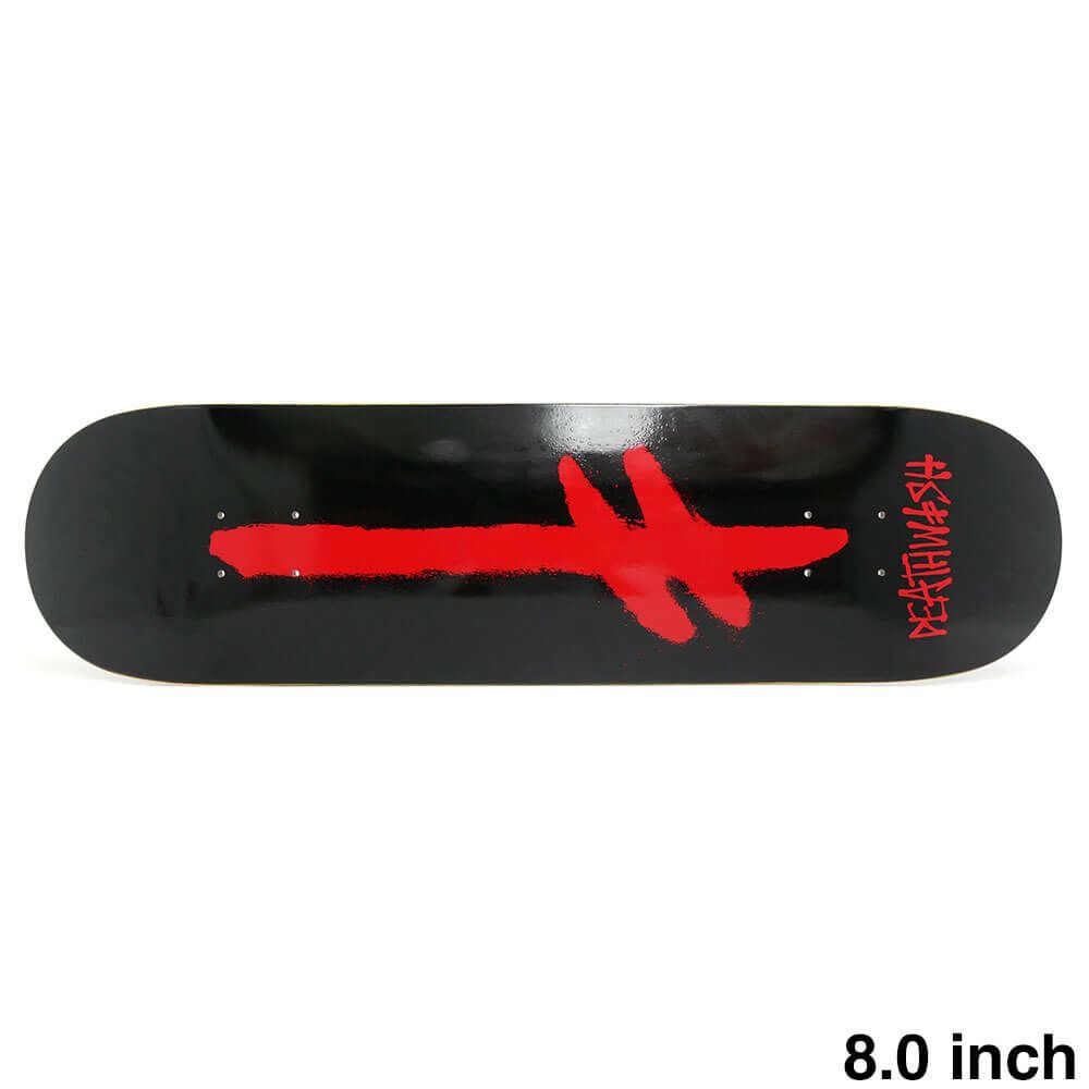 DEATHWISH DECK デスウィッシュ デッキ TEAM GANG SPRAY BLACK/RED 8.0 スケートボード スケボー 1