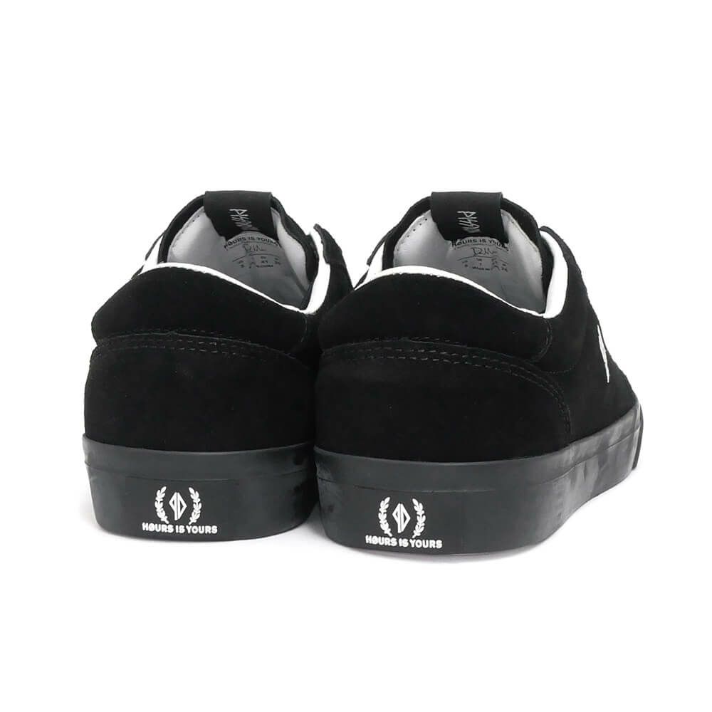 HOURS IS YOURS SHOES アワーズイズユアーズ シューズ スニーカー DMC PD DOLLIN BLACK/BLACK スケートボード スケボー 3