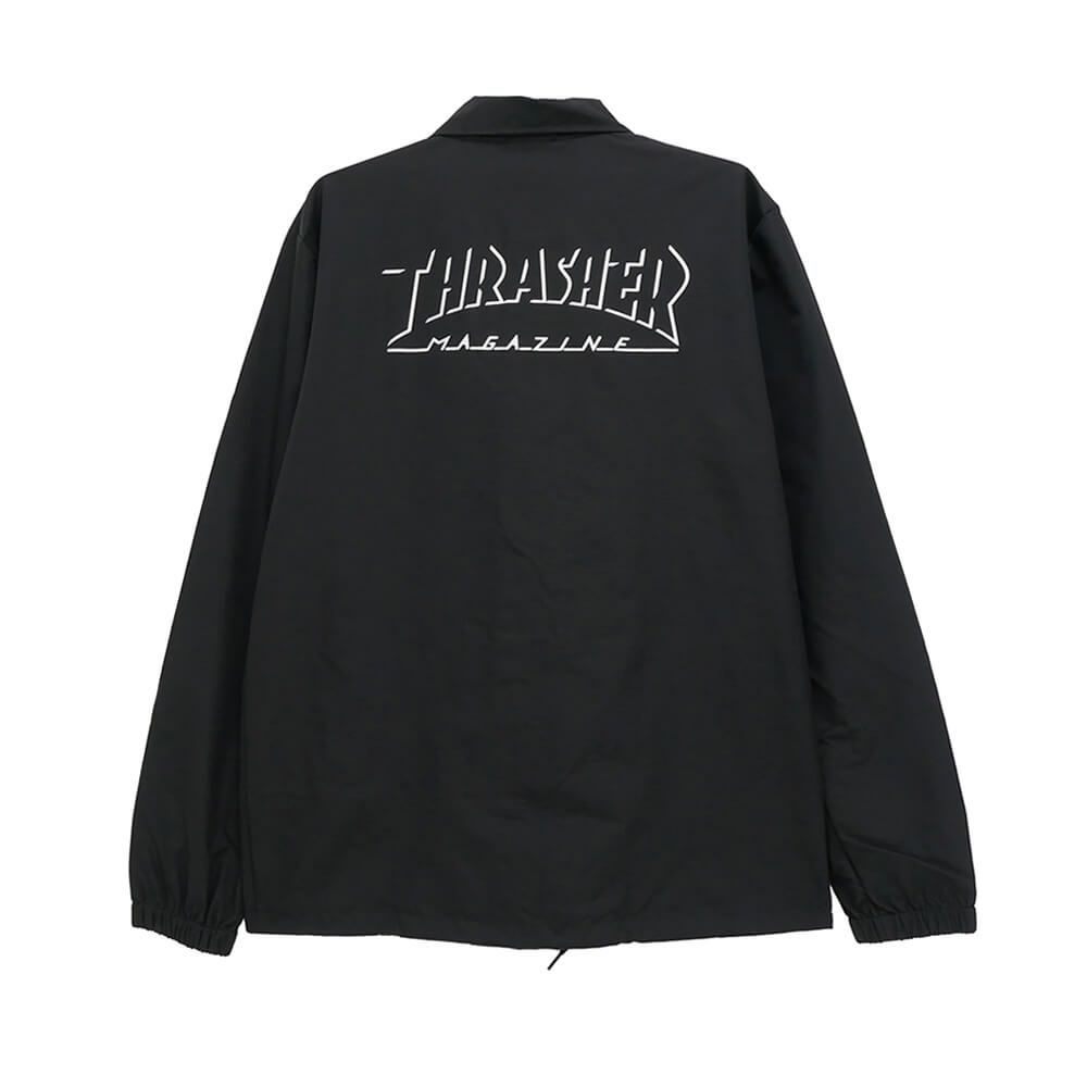  THRASHER JACKET スラッシャー ジャケット SHADOW MAG LOGO COACH BLACK スケートボード スケボー 