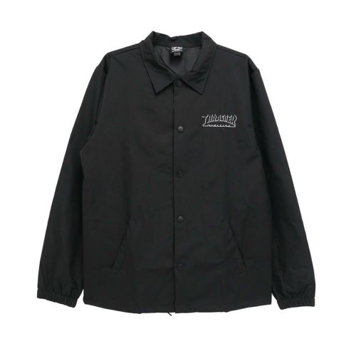  THRASHER JACKET スラッシャー ジャケット SHADOW MAG LOGO COACH BLACK スケートボード スケボー 1