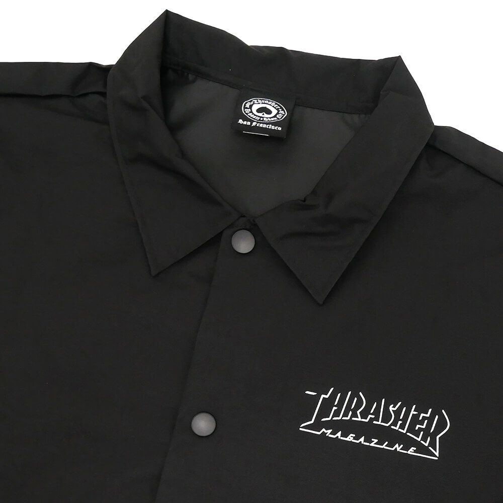  THRASHER JACKET スラッシャー ジャケット SHADOW MAG LOGO COACH BLACK スケートボード スケボー 2