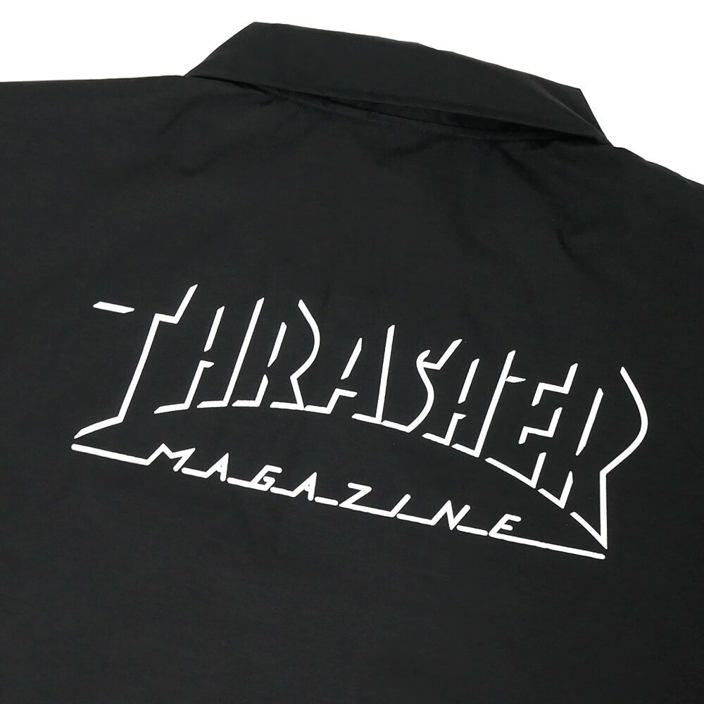  THRASHER JACKET スラッシャー ジャケット SHADOW MAG LOGO COACH BLACK スケートボード スケボー 5