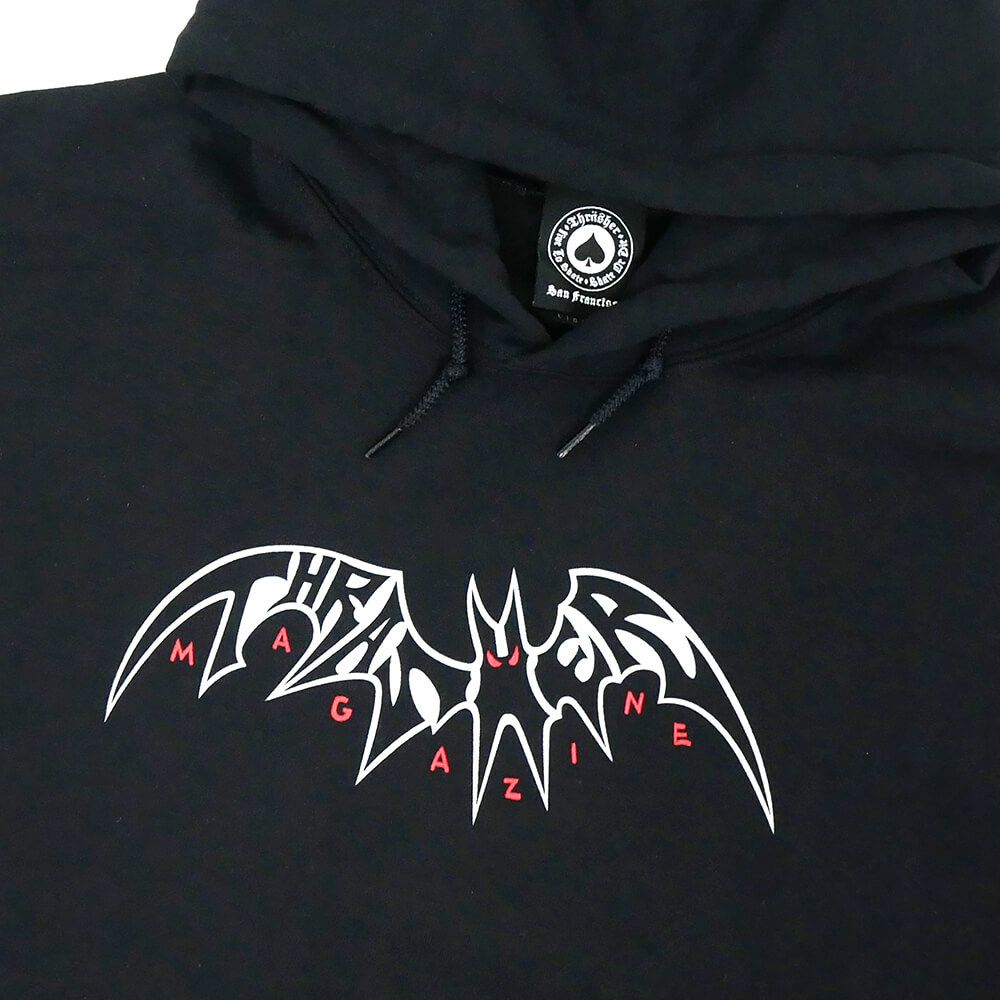  THRASHER HOOD スラッシャー パーカー SKY RAT BY NECKFACE BLACK（US企画） スケートボード スケボー 1