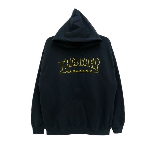 THRASHER HOOD スラッシャー パーカー SHADOW MAG LOGO BLACK（US企画） スケートボード スケボー 