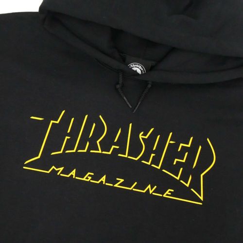  THRASHER HOOD スラッシャー パーカー SHADOW MAG LOGO BLACK（US企画） スケートボード スケボー 1