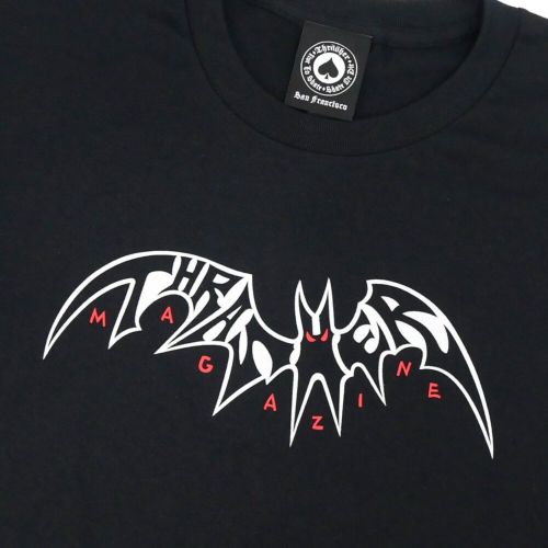 THRASHER T-SHIRT スラッシャー Tシャツ SKY RAT BY NECKFACE BLACK（US企画） スケートボード スケボー 1