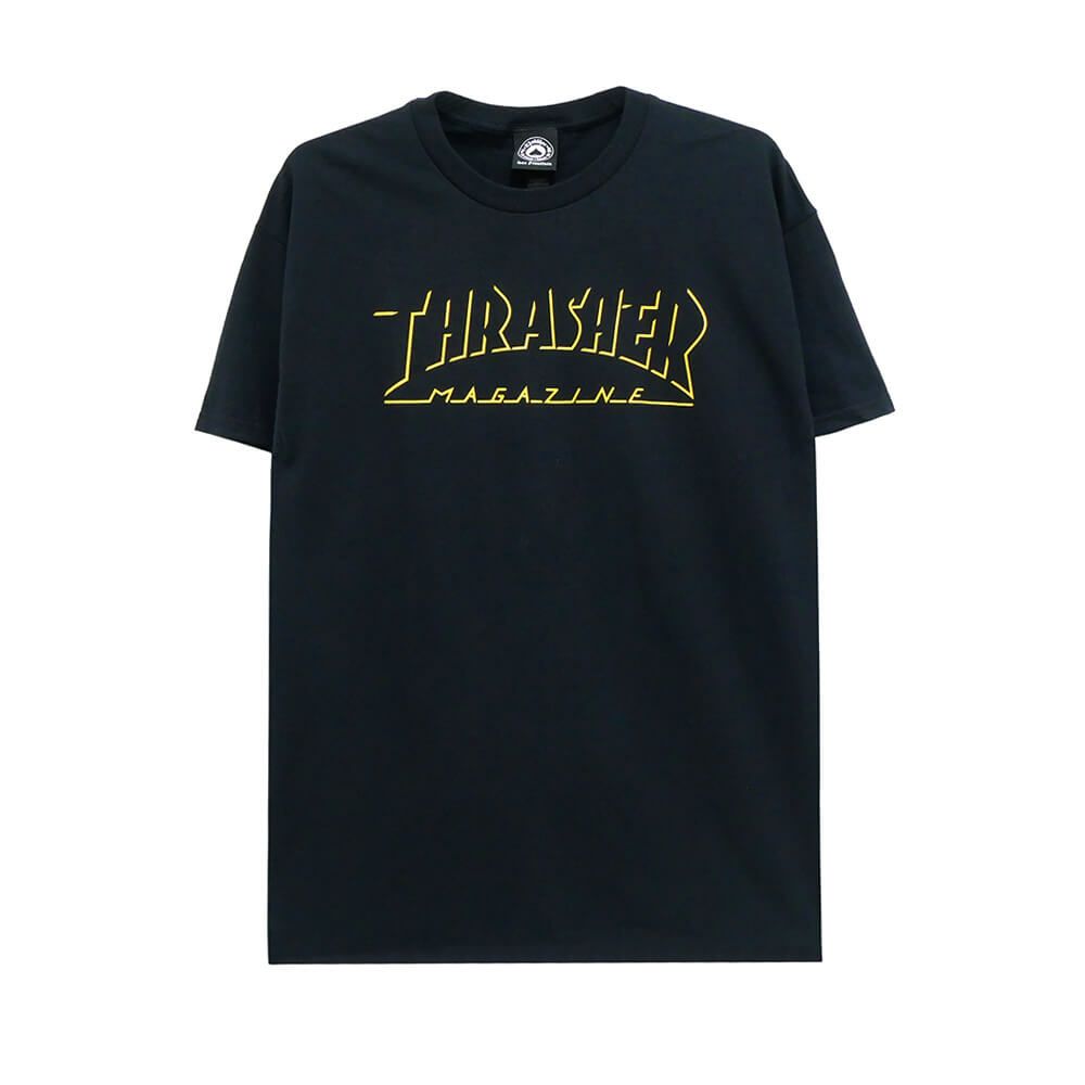 THRASHER T-SHIRT スラッシャー Tシャツ SHADOW MAG LOGO BLACK（US企画） スケートボード スケボー 