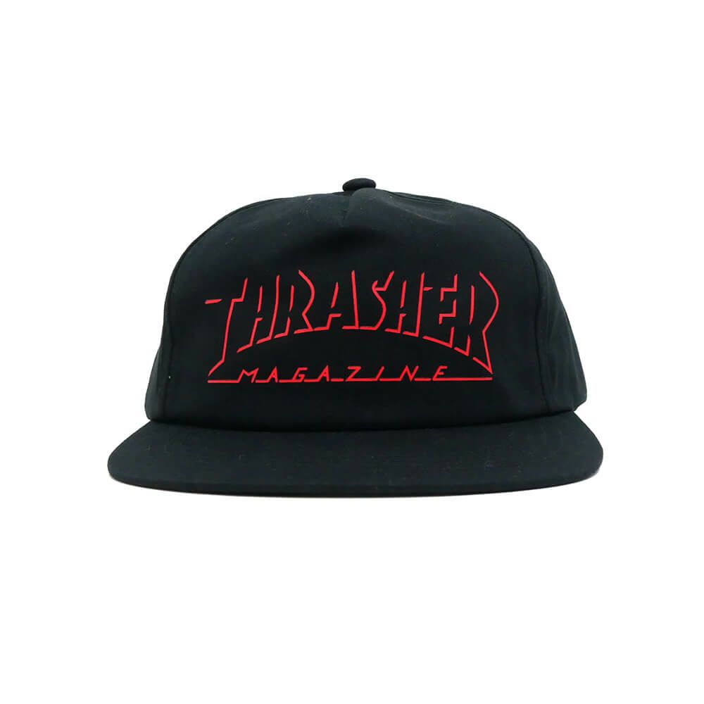  THRASHER CAP スラッシャー キャップ SHADOW MAG LOGO SNAPBACK BLACK（US企画） スケートボード スケボー 1