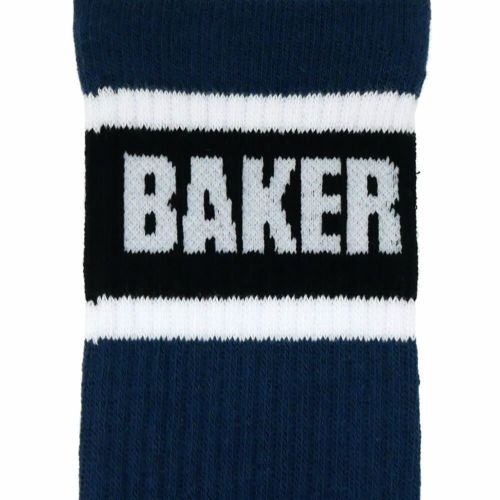 BAKER SOCKS ベイカー ソックス 靴下 STRIPE NAVY スケートボード スケボー 4