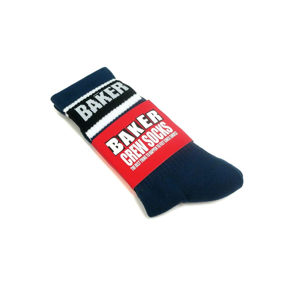 BAKER SOCKS ベイカー ソックス 靴下 STRIPE NAVY スケートボード スケボー 5