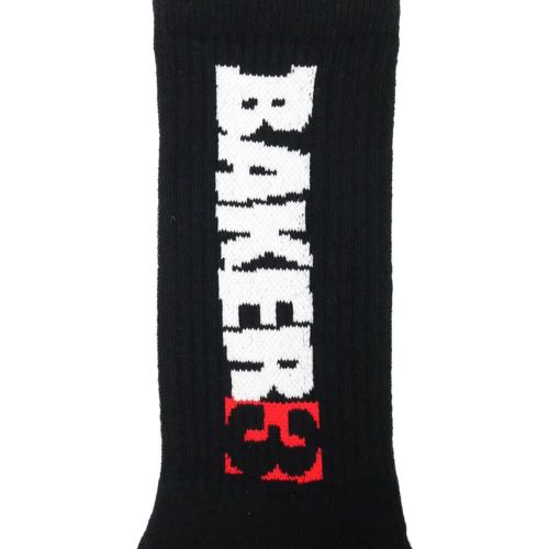 BAKER SOCKS ベイカー ソックス 靴下 BAKER 3 BLACK スケートボード スケボー 4
