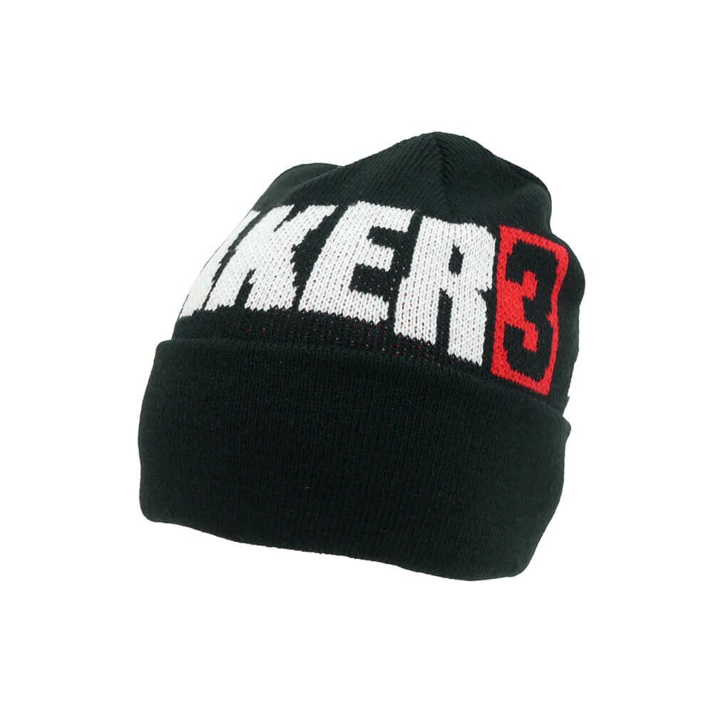 BAKER KNITCAP ベイカー ニットキャップ BAKER 3 BEANIE BLACK スケートボード スケボー 1