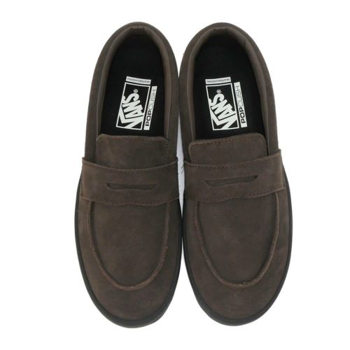 VANS SHOES バンズ シューズ スニーカー SKATE LOAFER SUEDE BLACK/BLACK（US企画） スケートボード スケボー 2